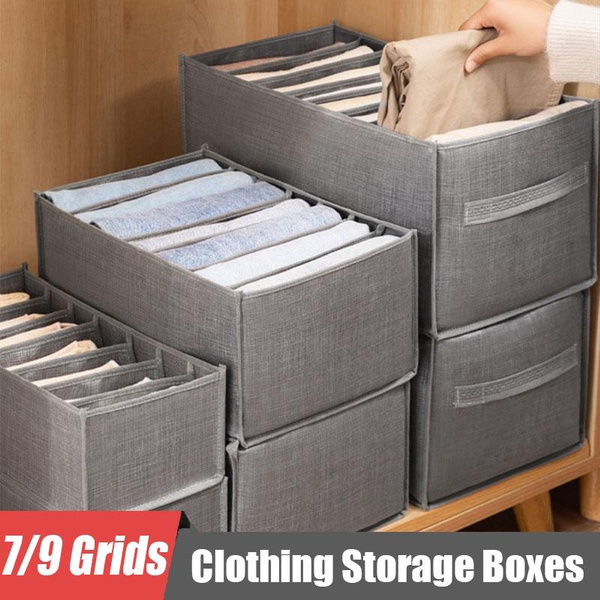 7 Grids/9 Grids Foldable Divider Clothing Container For Jeans Shirt ...