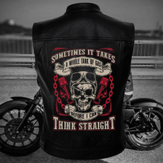 bikerleathervest, motorcyclevestleather, skullleatherjacket, Fashion
