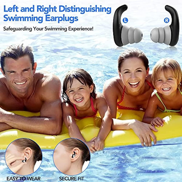 Waterproof Swimming Ear Plugs Reusable Soft Silicone Swimming Ear