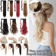 brown, ponytailhair, curlyhairextension, Hair Extensions