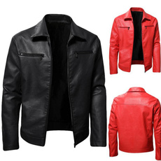 Casual Jackets, cardigan, leather, Clothing
