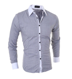 men's dress shirt, slim, Cotton Shirt, Shirt