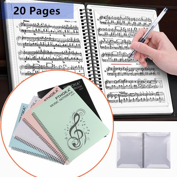 Organizer Music Score A4 Document Folder File Score Piano Pages 20