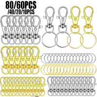 40PCS Premium Swivel Lanyard Snap Hook with Key Rings, Metal Hooks Keychain  Hooks for Lanyard Key Rings Crafting (20 Pcs Swivel Snap Hooks + 20 Pcs Key  Rings)