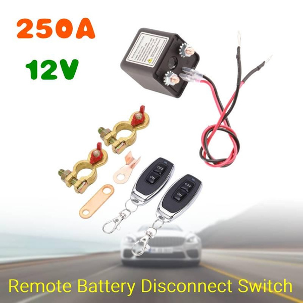 Remote Negative Battery Kill Switch Kit,Car Kill Switch Anti Theft DC