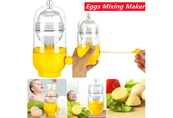 Manual Egg Yolk Scrambler Hand Shaker Mixer Food Grade Silicone Spinner  Stiring Tool Maker Puller Baking for Hard Boiled Kitchen - AliExpress