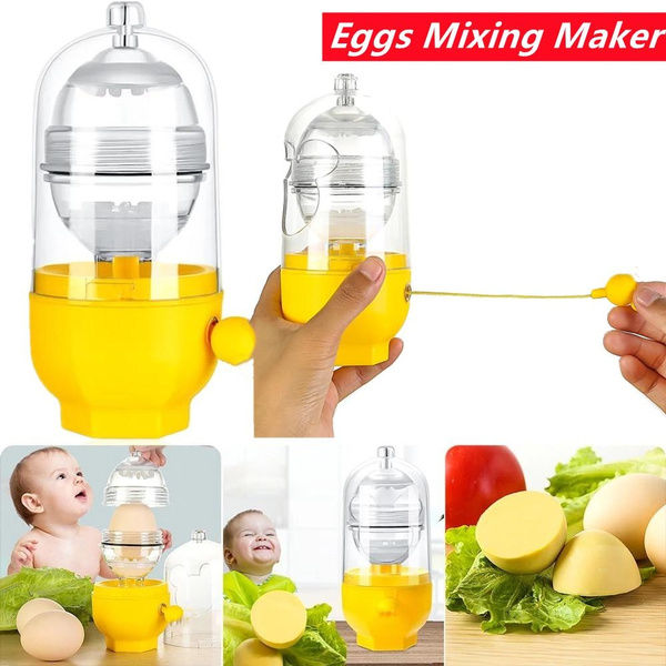 Home Egg Scrambler Hand Eggs Shaker Mixer Food Grade Silicone Egg Spinner  Manual Tool In Shell Egg Spinner For Hard Boiled Eggs