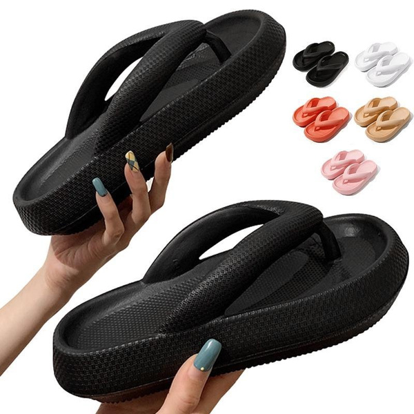 Women Slippers Summer Flip Flops Flat Comfort Beach Slider Shoes Sandals  Slip On