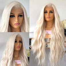 platinum, Synthetic Lace Front Wigs, gingerwig, Fiber