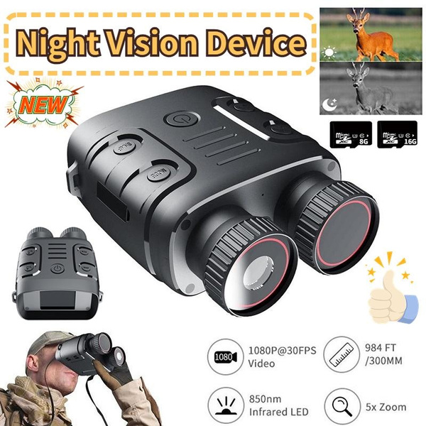 R18 Binoculars HD Night Vision Device 850nm Infrared 1080P HD 5X