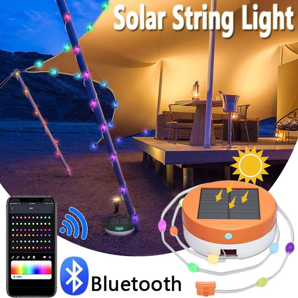 16.4ft Solar Strings Lights RGB DIY String Light 9 Lighting Modes