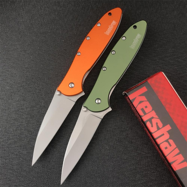 8 Styles Kershaw Leek Pocket Knife 1660 1660OL Folder, 3" Sandvik