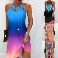 Summer, womens dresses, Necks, Vestidos