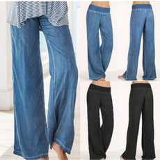 womenscasualpant, elastic waist, slack, Elastic
