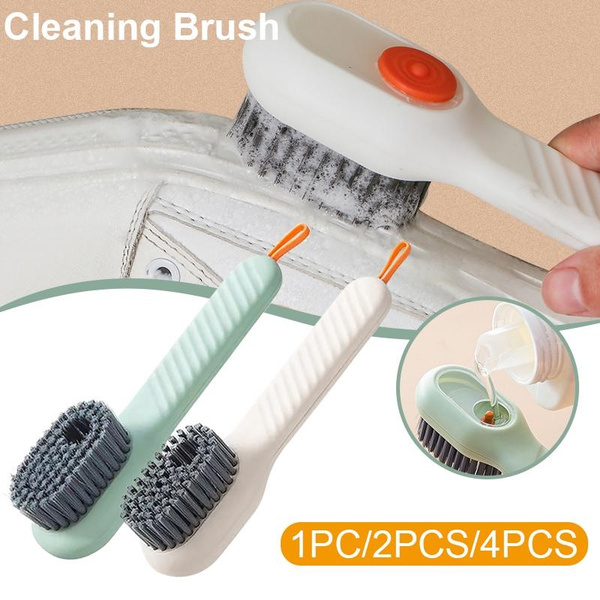 Rush （color：white Household does not hurt shoes soft shoe brush  multi-functional household products shoe washing brush soft brush cleaning  brush S5413 