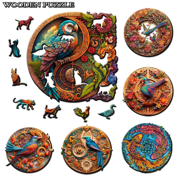 3d wooden jigsaw hot sale puzzles for adults