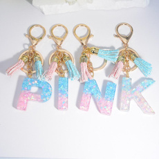 pink, cute, Tassels, Key Chain