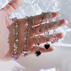 Heart, butterflynecklacechain, Fashion, Jewerly