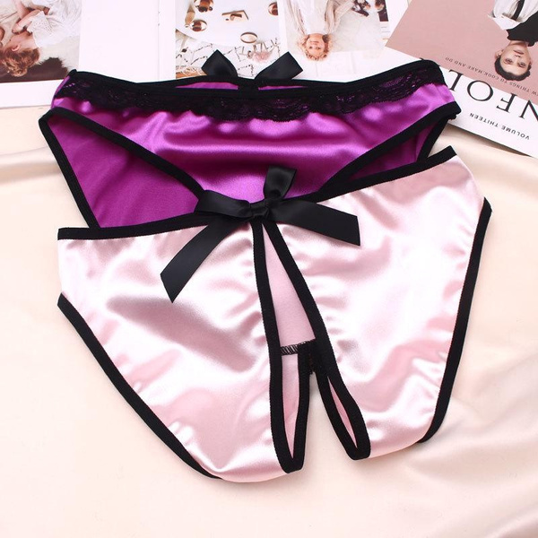 Women Sexy Crotchless Open Crotch Knickers Underwear Briefs Panties