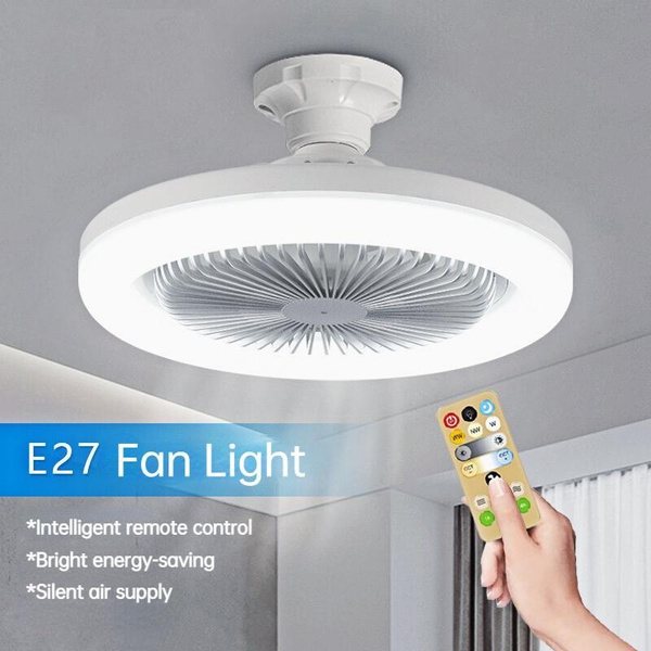 E27 Ceiling Fans Light With Remote