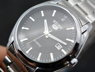 Steel, quartz, business watch, Watch