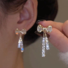 bowknot, Tassels, Fashion, Dangle Earring