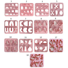 pink, polymer, claycutter, Jewelry