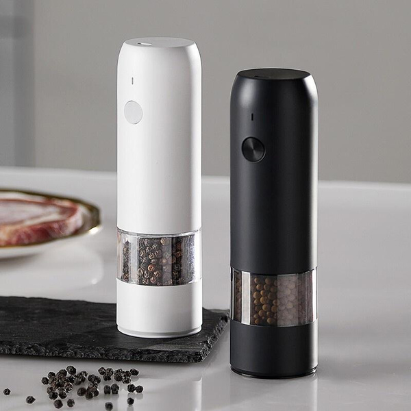 Electric Automatic Mill Pepper And Salt Grinder USB Charging Spice Salt