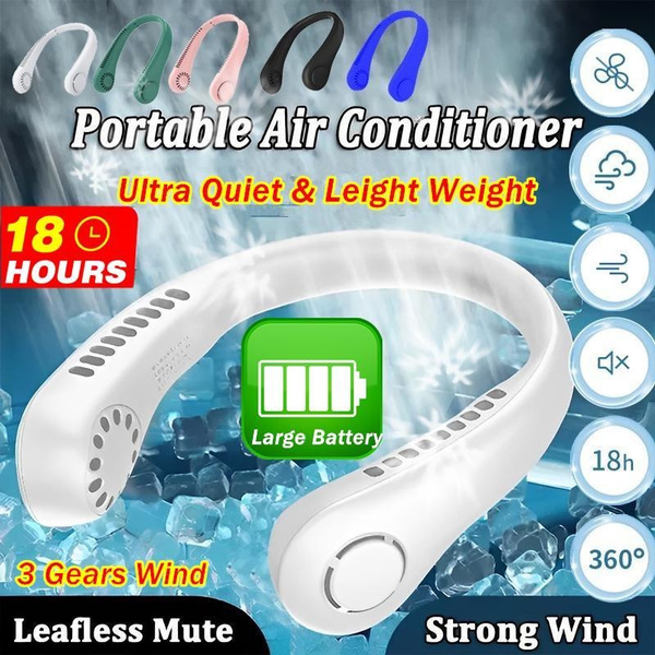 Best Portable Neck Fan 2023, 6000mAh Foldable Bladeless Neck Fans ...