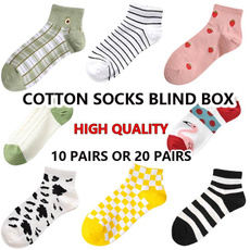 Box, cute, middletubesock, Cotton