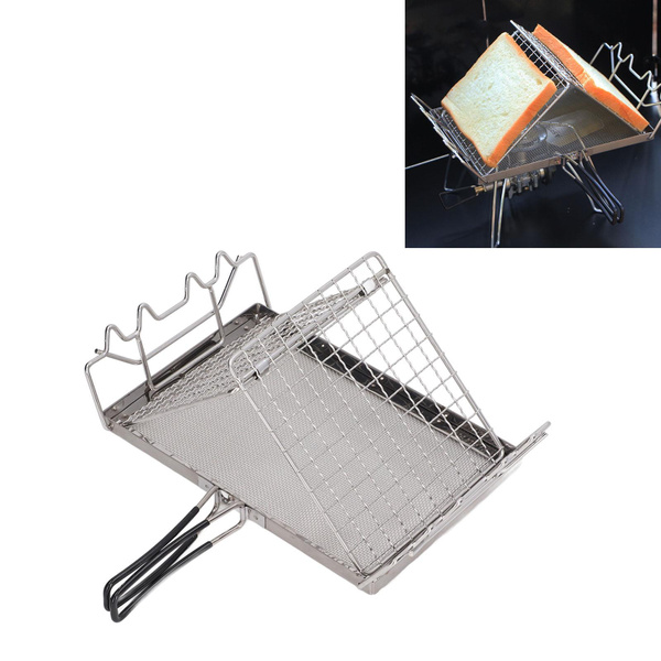 Portable Camping Stove Toaster, Foldable and Easy to Operate for