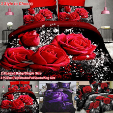 queensizebeddingset, bedroomdecor, rosebeddingsheet, purple