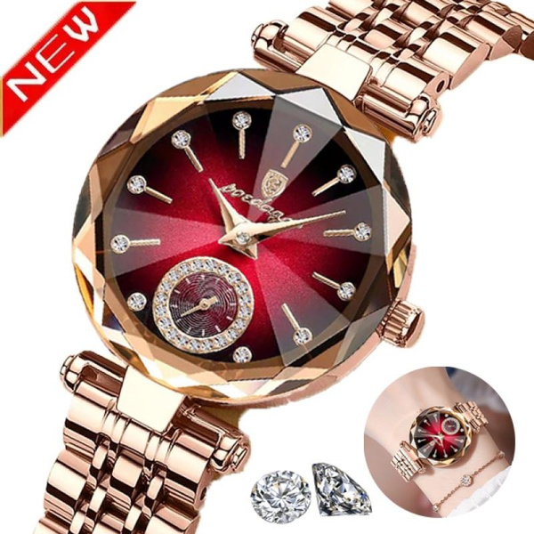 Fashion Women Tempting Purple Watches Multi Faceted Crystal Wrist Watch  Quartz Magnet Milanese Bracelet Watch Steel Montre 3bar - Quartz  Wristwatches - AliExpress