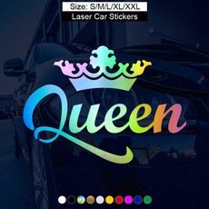 Car Sticker, crown, Stickers, Queen
