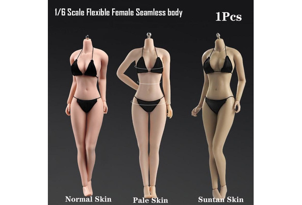 1/6 Large Breasts Female Body Steel Frame Seamless Super Soft 12 Action  Figure