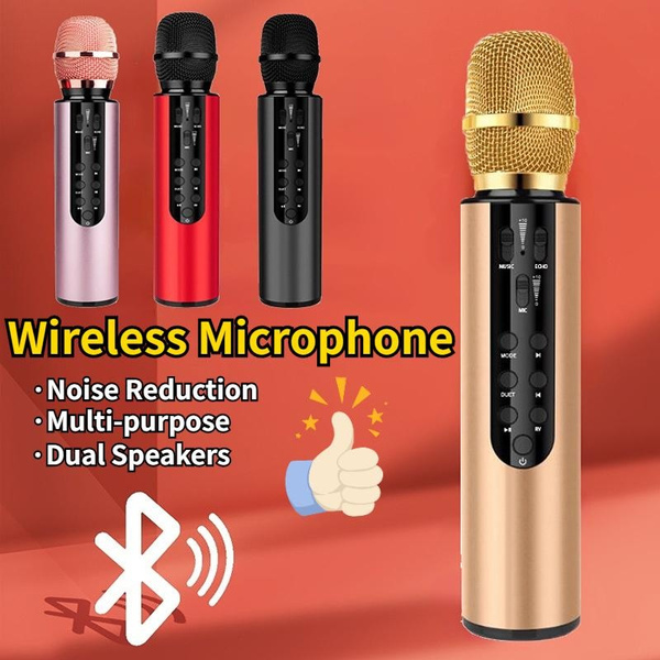 Wireless Microphone Plug and Play BT5.0 Microphone Speaker 2in1