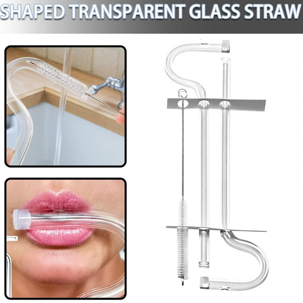 Anti Wrinkle Straw Reusable Glass Drinking Straws Prevent Lip Wrinkles