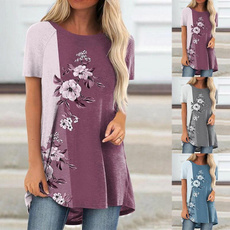 shirtsforwomen, roundneckshirt, Plus Size, Sleeve