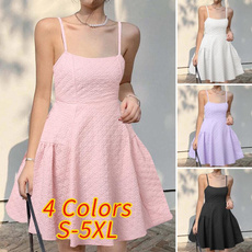 Mini, Plus Size, pleated dress, Summer