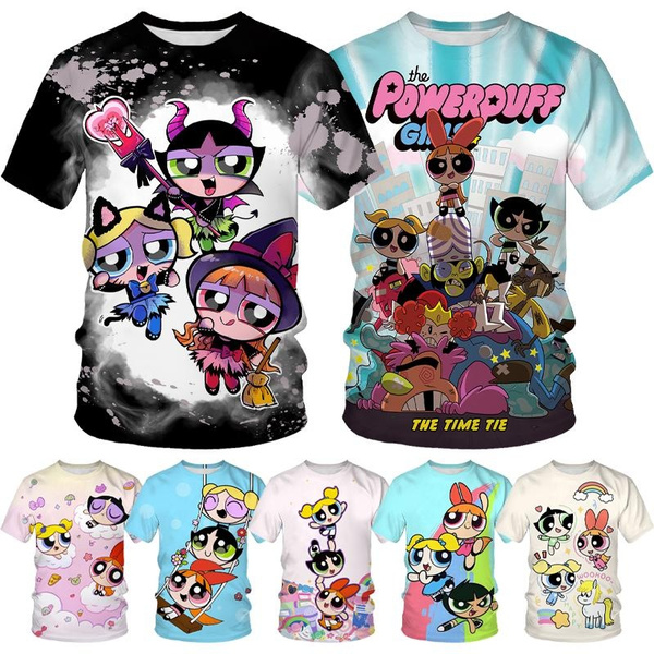 Men's Women's Cartoon T-Shirt 3D Printing Cartoon Character Girl T ...