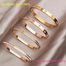 Steel, Stainless, braceletform, Womens jewellery