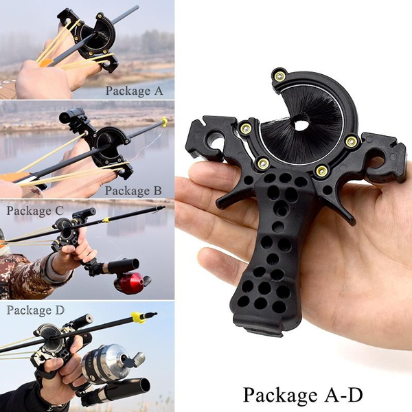 Outdoor Hunting Catapult Fish Shooting Equipment Fishing Slingshot with ...