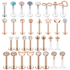 Steel, monroepiercing, 珠寶, lipstud