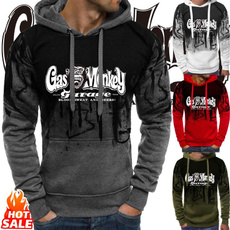 3D hoodies, hooded, Winter, Long sleeved
