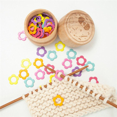 needleclip, crochetlatch, flowershape, Knitting