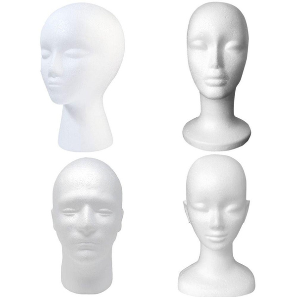 Glasses Display Stand Dummy Wig Display Hairpieces Stand Holder Foam ...