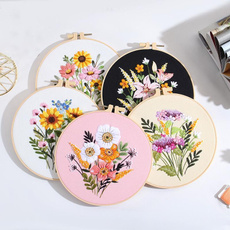 Kit, embroiderycrossstitch, Flowers, flowerpatternembroiderykit