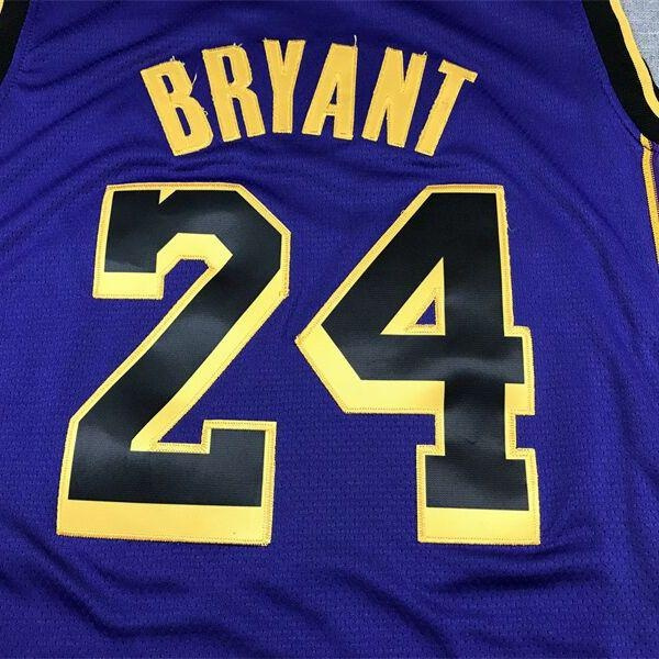 NBA 24# Kobe Bryant 2 Colors Los Angeles Lakers Kobe Bryant NBA Jersey ...