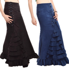 fishtailskirt, long skirt, Moda, victorianstyleskirt