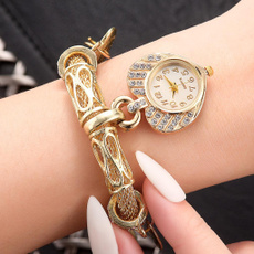 Steel, DIAMOND, bracelet watches, Jewelry